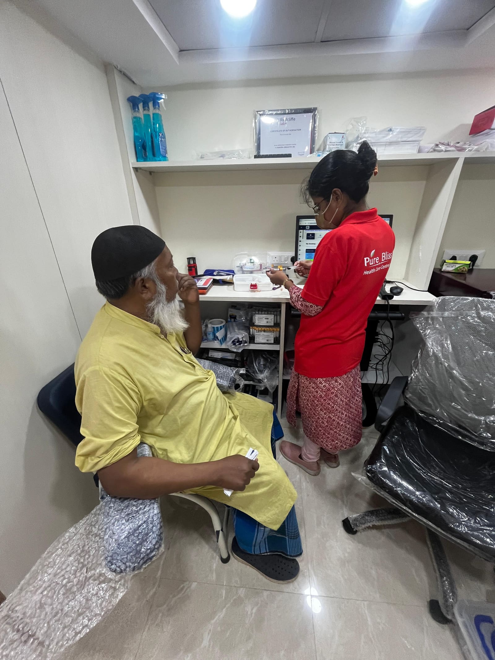 Diagnostic sample collection for NABL-accredited partner labs at Pure Bliss, New Town Kolkata